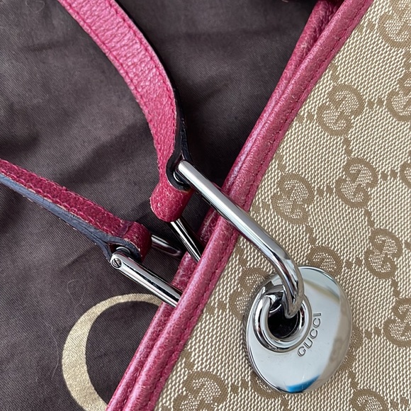 Gucci - vintage - Bucket bag - pink - Picture 4 of 16